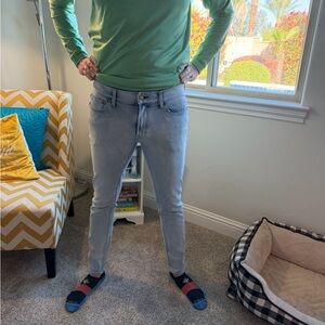 Express Light Wash Skinny Jeans Slim Fit Stretch Denim Men’s 33x34